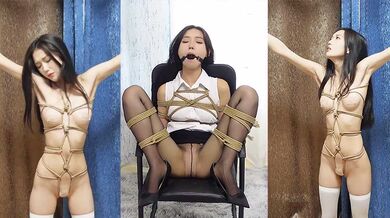 顶级模特福利姬 灵灵 SM调教新作 学渣男生报复清纯女老师 迷晕绳敷捆绑 打桩花式爆操 疯狂凌虐小穴！